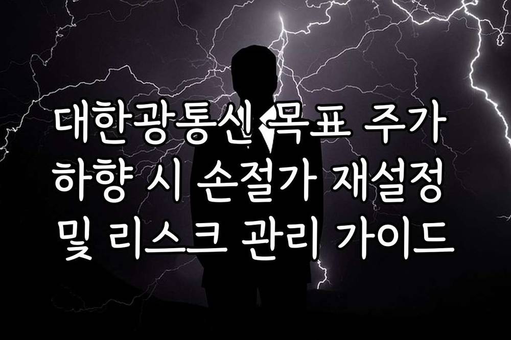 대한광통신 목표 주가 하향 시 손절가 재설정 및 리스크 관리 가이드