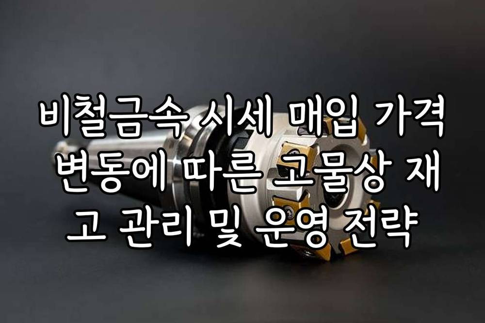 비철금속 시세 매입 가격 변동에 따른 고물상 재고 관리 및 운영 전략