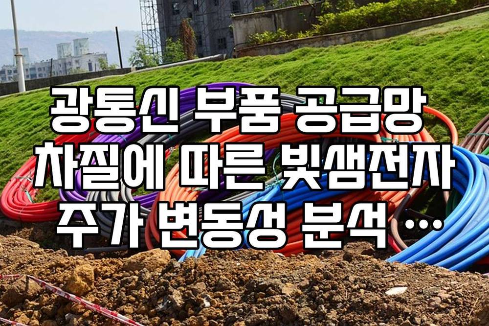 광통신 부품 공급망 차질에 따른 빛샘전자 주가 변동성 분석 리스트