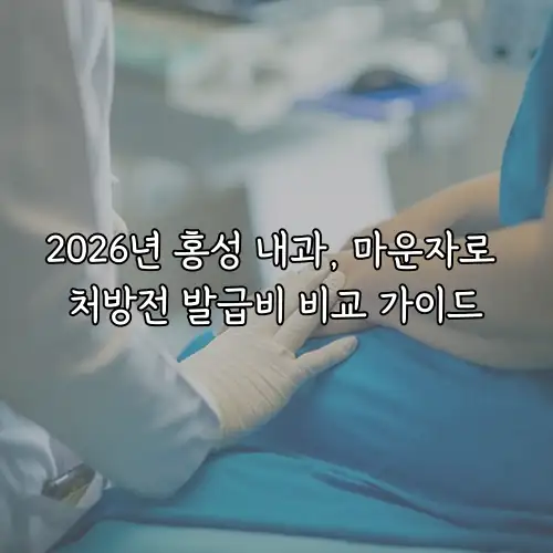 2026년 홍성 내과, 마운자로 처방전 발급비 비교 가이드