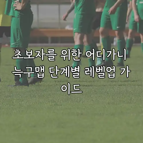 초보자를 위한 어디가니 늑구맵 단계별 레벨업 가이드