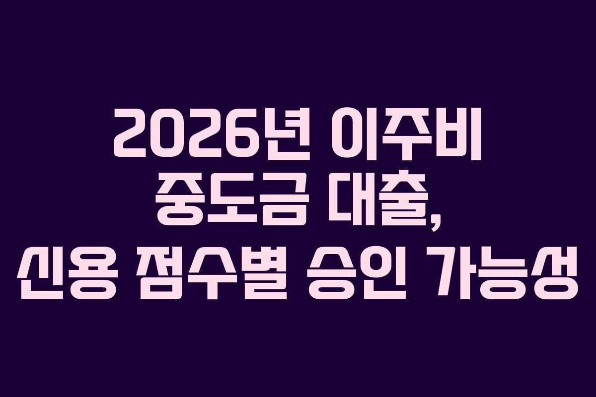 2026년-이주비-중도금-대출,-신용-점수별-승인-가능성